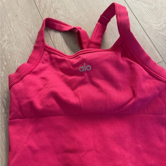 Alo airbrush pink shorts bra set - Picture 5 of 5